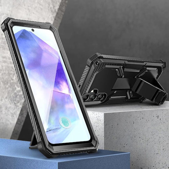 I-blason Hülle Samsung Galaxy A55 Stoßfest Kohlefaser Schwarz