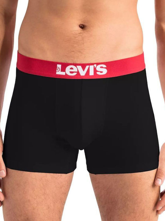 Levi's Boxeri pentru bărbați Negre 2Pachet