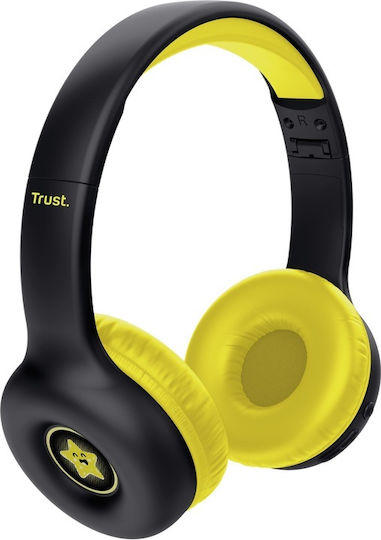 Trust Wireless / Wired On Ear Headphones with 15 hours of Operation Black