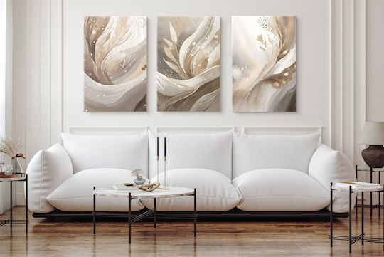 Naklejkomania Threefold Painting on Canvas 60x120cm