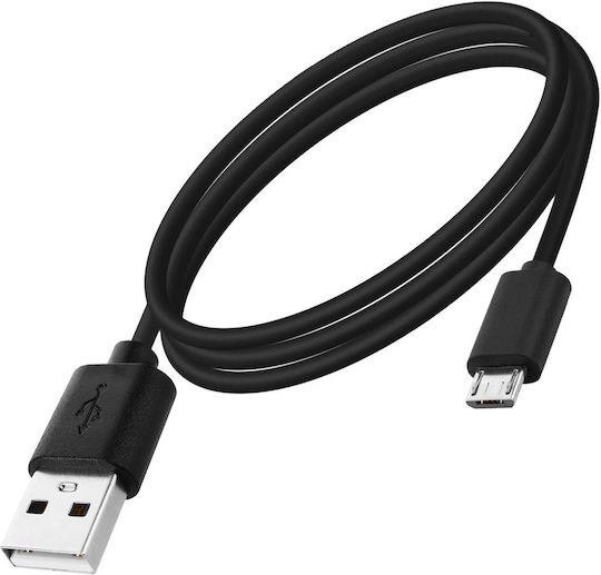 Avizar Regular USB 2.0 to micro USB Cable Μαύρο 0.5m 1τμχ