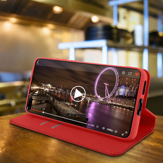Classic Edition Stand Case Card Slot Huawei P40 Pro – Red