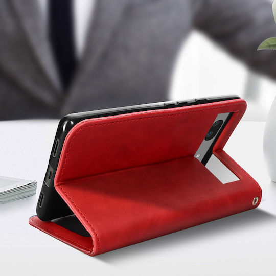 Soft-Touch Kartenhüllen Case Google Pixel 7a Rot