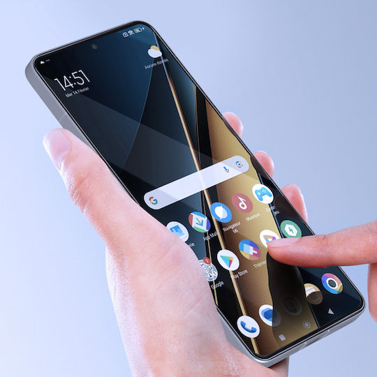 Avizar Tempered Glass Μαύρο (Poco F6 Pro)