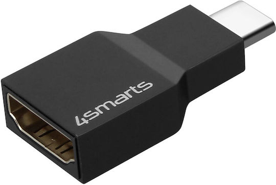 4Smarts Μετατροπέας USB-C male σε HDMI female Γκρι 1τμχ 30020