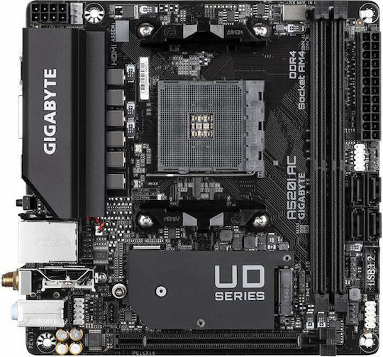 Gigabyte A520I AC rev. 1.0 Wi-Fi Mainboard Mini-ITX mit AMD AM4 Sockel