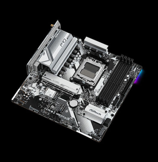ASRock A620M Pro RS WiFi Дънна платка Micro ATX с AMD AM5 Сокет