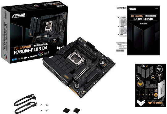 Asus TUF GAMING B760M-PLUS D4 Placă de bază Micro ATX cu Intel