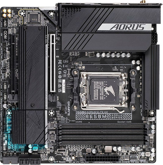 Gigabyte B650M Aorus Elite AX rev. 1.x Wi-Fi Mainboard Micro ATX mit AMD AM5 Sockel