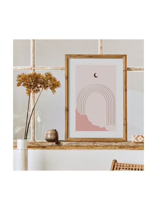 Walls Poster Half-moon On Rainbow 30x40cm