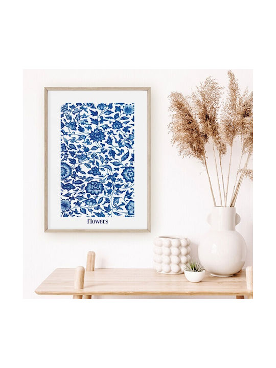 Walls Poster Blue Flowers Walls 109150 02 09 040 050 40x50cm