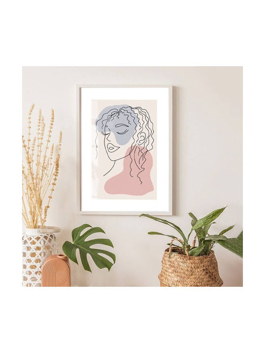 Walls Poster Woman With Curly Hair 40x50cm