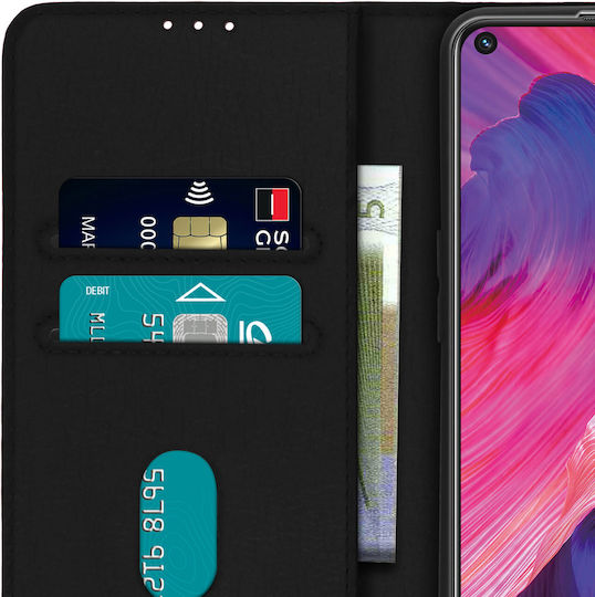 Husă Oppo A54 5G A74 5G cu Clapetă Portofel și Funcție Suport Negru