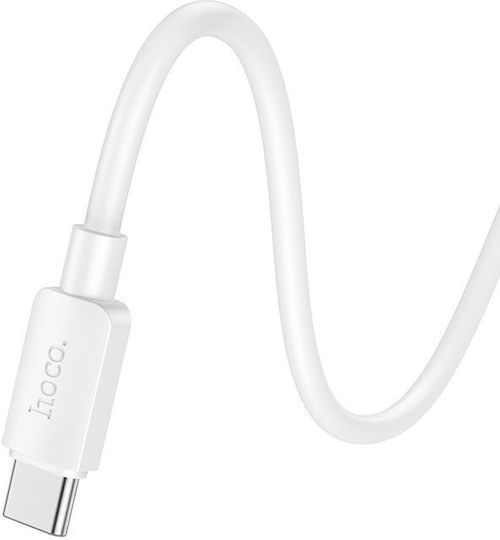 Hoco X96 USB 2.0 Cable USB-C male - USB-C 60W PD Λευκό 1m HOC-X96c-W