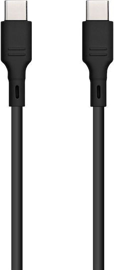Blue Star USB 2.0 Cable USB-C male - USB-C 60W Μαύρο 1m