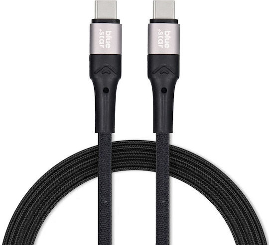 Blue Star USB 2.0 USB-C Male To USB-C 60W PD Cable Black 2m