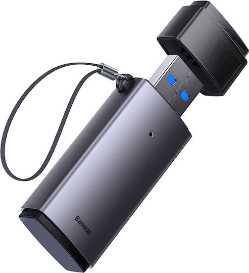 Baseus Lite Series Card Reader USB 3.0 για SD/microSD Γκρι