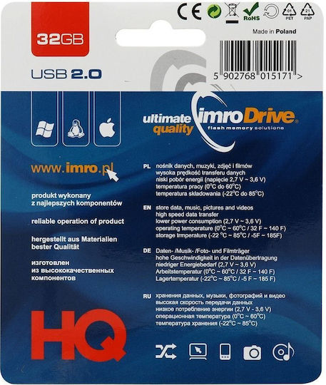 IMRO Black 32GB 32GB USB 2.0 Stick Black