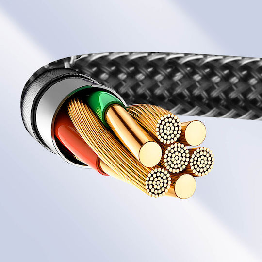 Swissten HDMI 2.0 Premium High Speed 4K 60Hz HDR Braided Cable HDMI Male - HDMI Male 1m Gray