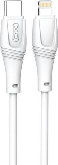 XO NBQ231A Редовна USB-C към Lightning кабел 27W Бял 1м (XO-NBQ231A-WH)