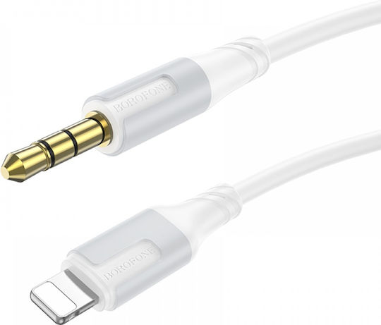 Adapter 3.5mm to Lightning Cable White 1m (PR16-LIGHTNING-AUX-OEM)