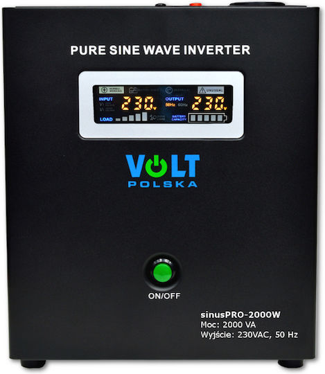 Volt Polska Sinus Pro 2400W Pure Sine Wave Power Inverter 2400W With Input Voltage 230V Single Phase