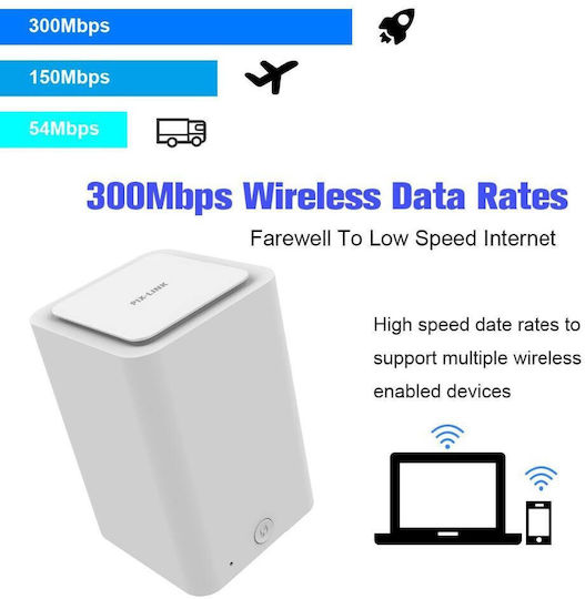 Pix-Link LV-WR11 WiFi Extender Single Band (2.4GHz) 300Mbps