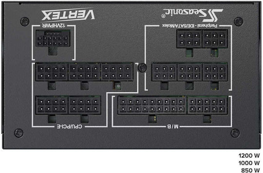 Seasonic VERTEX PX 1000W Schwarz Computer-Netzteil Vollständig modular 80 Plus Platin