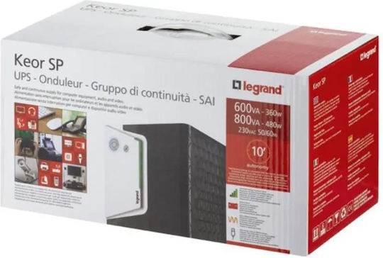Legrand Keor SP UPS Line-Interactive 1500VA 900W with 6 IEC Power Plugs