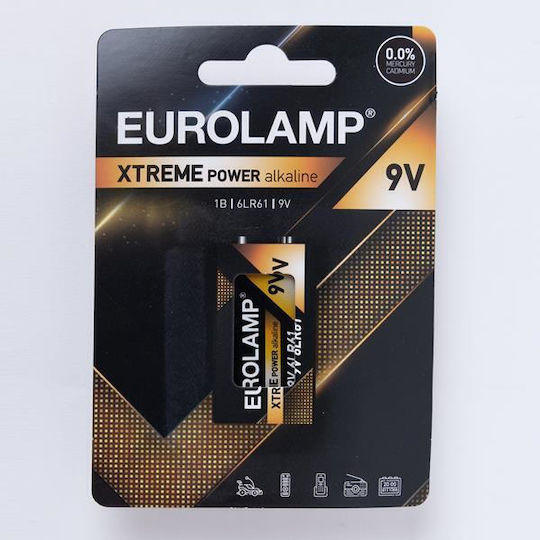 Eurolamp Extreme Alkaline Battery 9V 1pcs