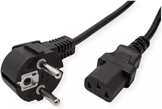 Roline Schuko - IEC C13 Cable 1.8m Μαύρο 19.99.1018