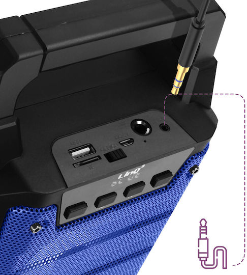 LinQ KTS-1085 Ηχείο Bluetooth με Ραδιόφωνο Μπλε
