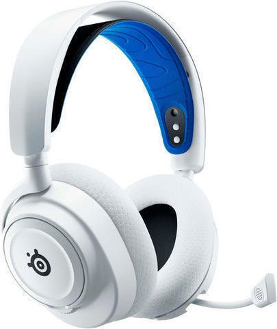 SteelSeries Arctis Nova 7P Wireless Over Ear Gaming Headset with Connection Bluetooth / USB White