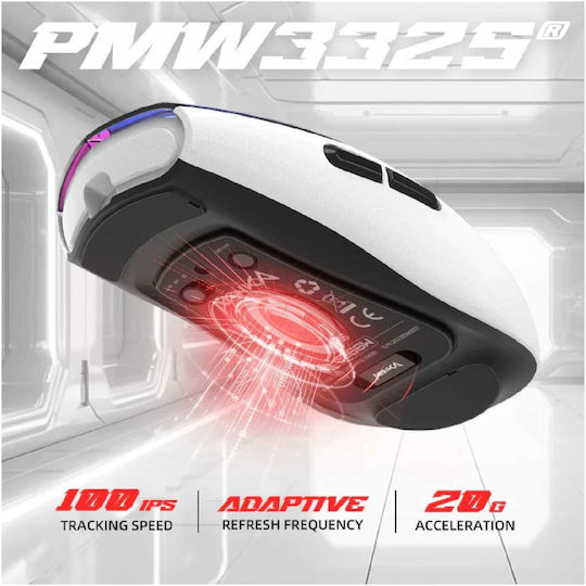 Marvo Monka Vero Wireless Gaming Mouse 10000 DPI White