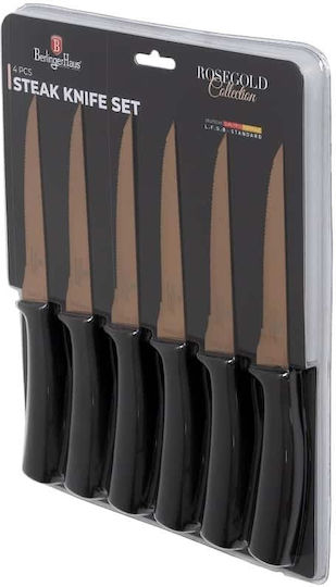 Berlinger Haus Rose Stainless Steel Steak Knives from Stainless Steel 11.5cm 6 Pieces