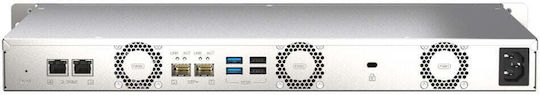 QNap TS-435XeU NAS Tower με 4 θέσεις για HDD/SSD και 3 θύρες Ethernet