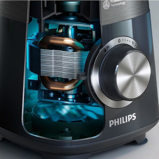 Philips 5000 Series Μπλέντερ με Γυάλινη Κανάτα 2 lt 1200W Μαύρο