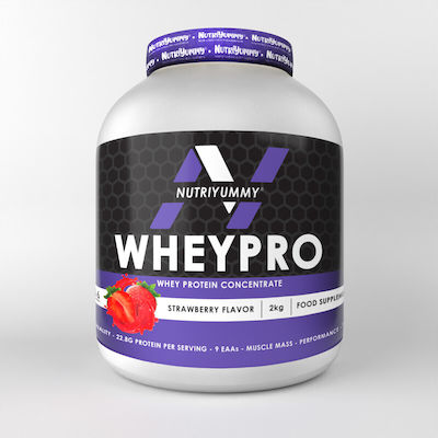 Nutriyummy Wheypro Πρωτεΐνη Ορού Γάλακτος με Γεύση Φράουλα 2kg