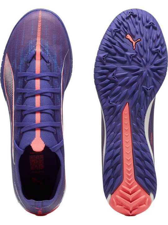 PUMA Ultra 5 Match Football Shoes with Molded Cleats TT Purple PUMA Ultra 5 Match Football Shoes with Molded Cleats TT Purple