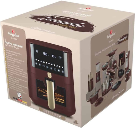 Berlinger Haus Friteuză cu aer 8lt Burgundy BH-9606
