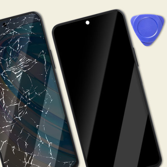 Clappio Full Face Tempered Glass Μαύρο (Honor X8a)