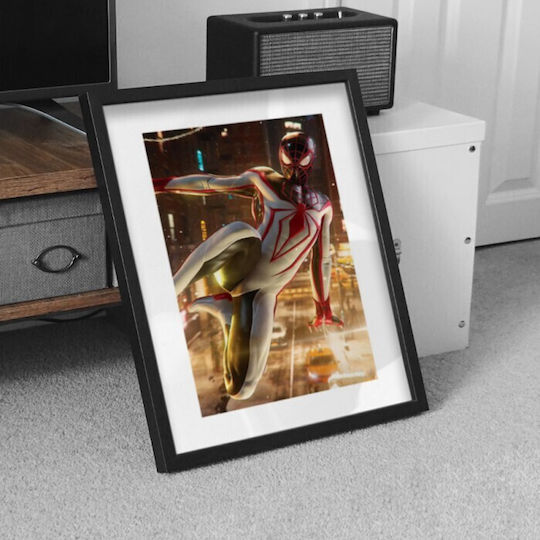 Walls Kids Wall Art Framed White Suit Spiderman 50x70cm