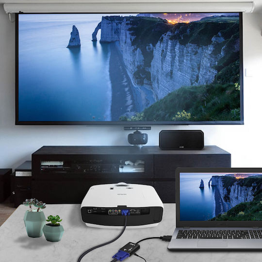 LinQ Convertor HDMI masculin în 3.5mm / VGA masculin 1buc HD-VGA03M