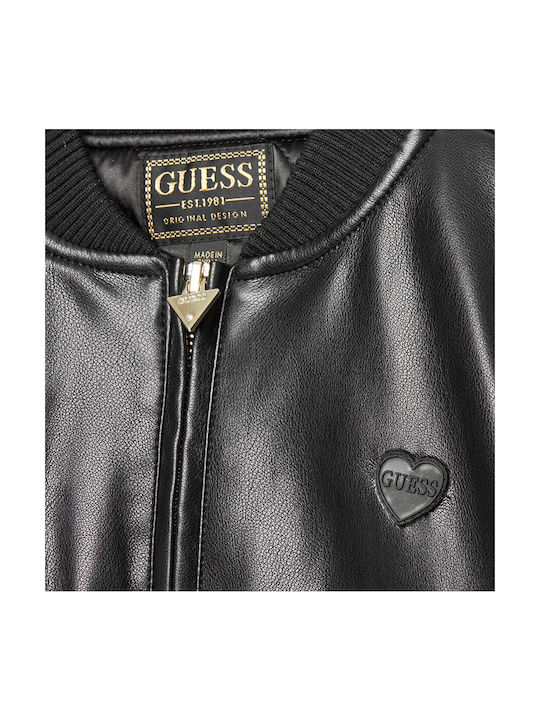 Guess Kids Bomber with Lining Black