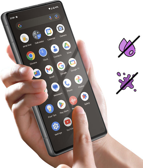 Force Glass 2.5D Tempered Glass Μαύρο (Google Pixel 7a)