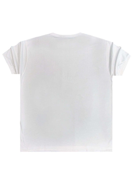 Close Society T-shirt Bărbătesc cu Mânecă Scurtă White