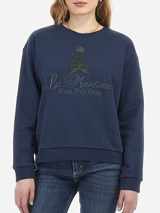 La Martina Women's Fleece Sweatshirt Navy Blue