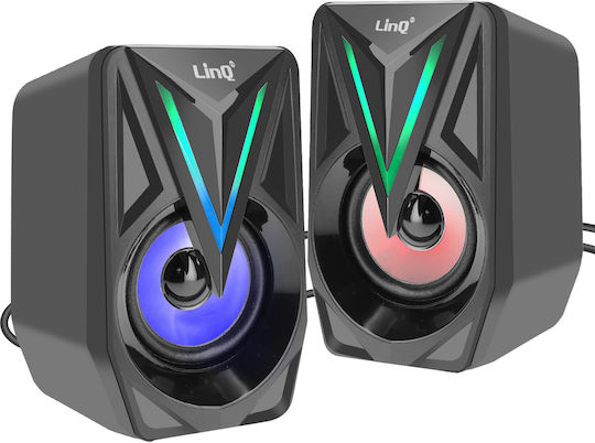 LinQ S8508 2.0 Wireless Speakers with RGB Black