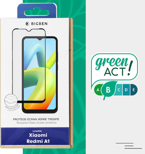 Bigben Interactive 2.5D 0.33mm Tempered Glass Μαύρο (Redmi A1 / A1+ / A2 / A2+)