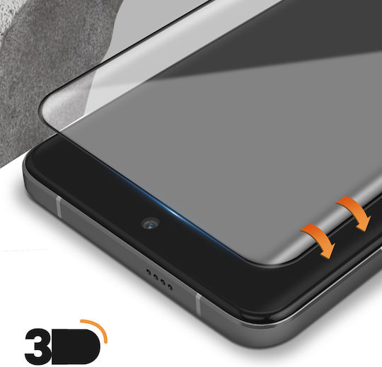 Amorus 3D Full Glue Tempered Glass Μαύρο (Xiaomi 14 Ultra)